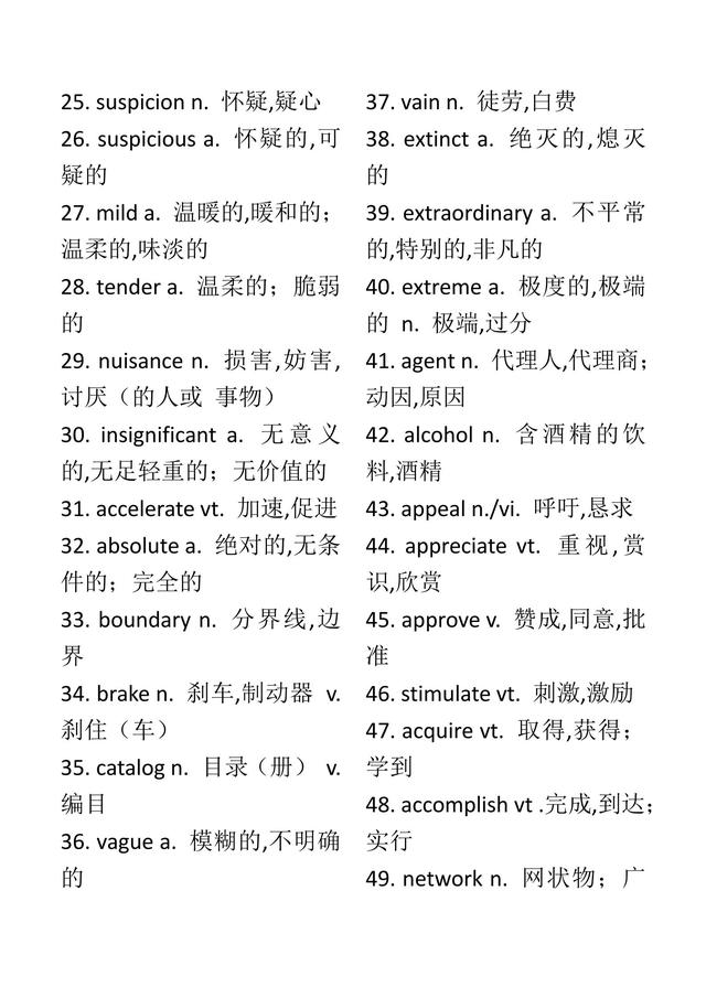 近5年高考英语690个阅读高频词汇总 这才是考