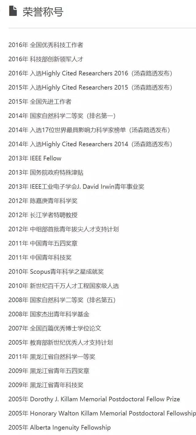 他从中专生到哈工大最年轻的博导，入选院士，成为世界顶尖科学家