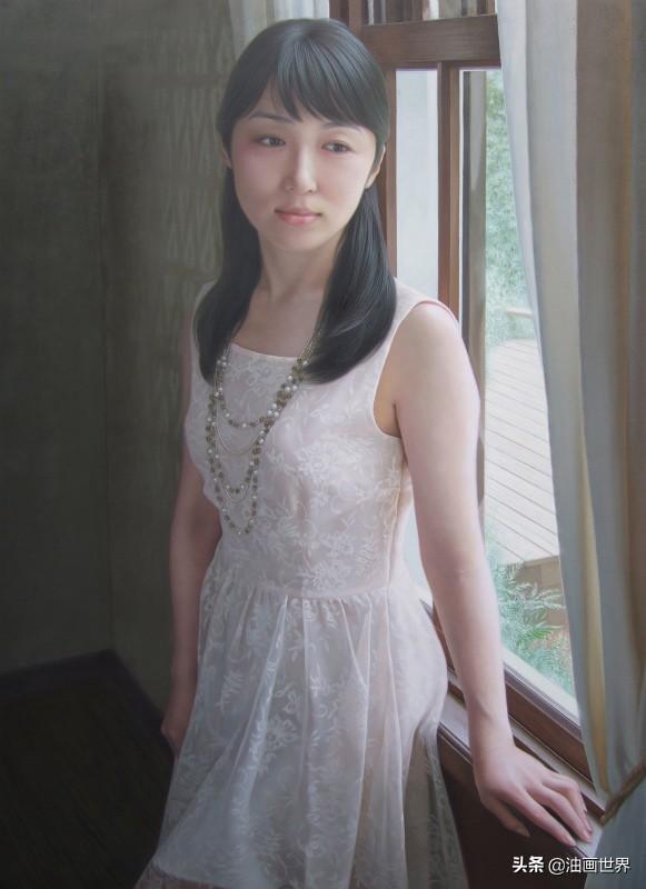 清纯美女画作 日本写实画家佐藤功